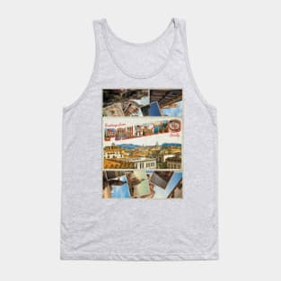 Greetings from Palermo in Sicily Italy Vintage style retro souvenir Tank Top